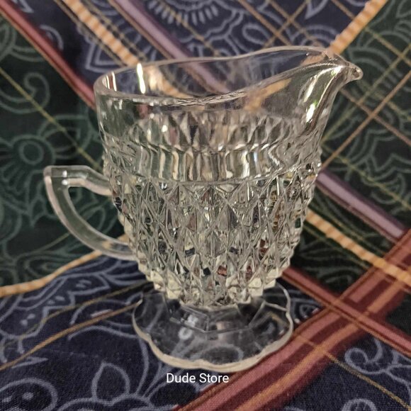 Vintage Indiana Glass 4" Coffee Creamer - Holds 8 ounces - No Chips or Cracks - Picture 2 of 7